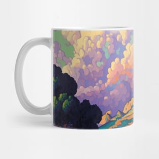 Pastel Colored Mountain and Sky Landscapes Mug